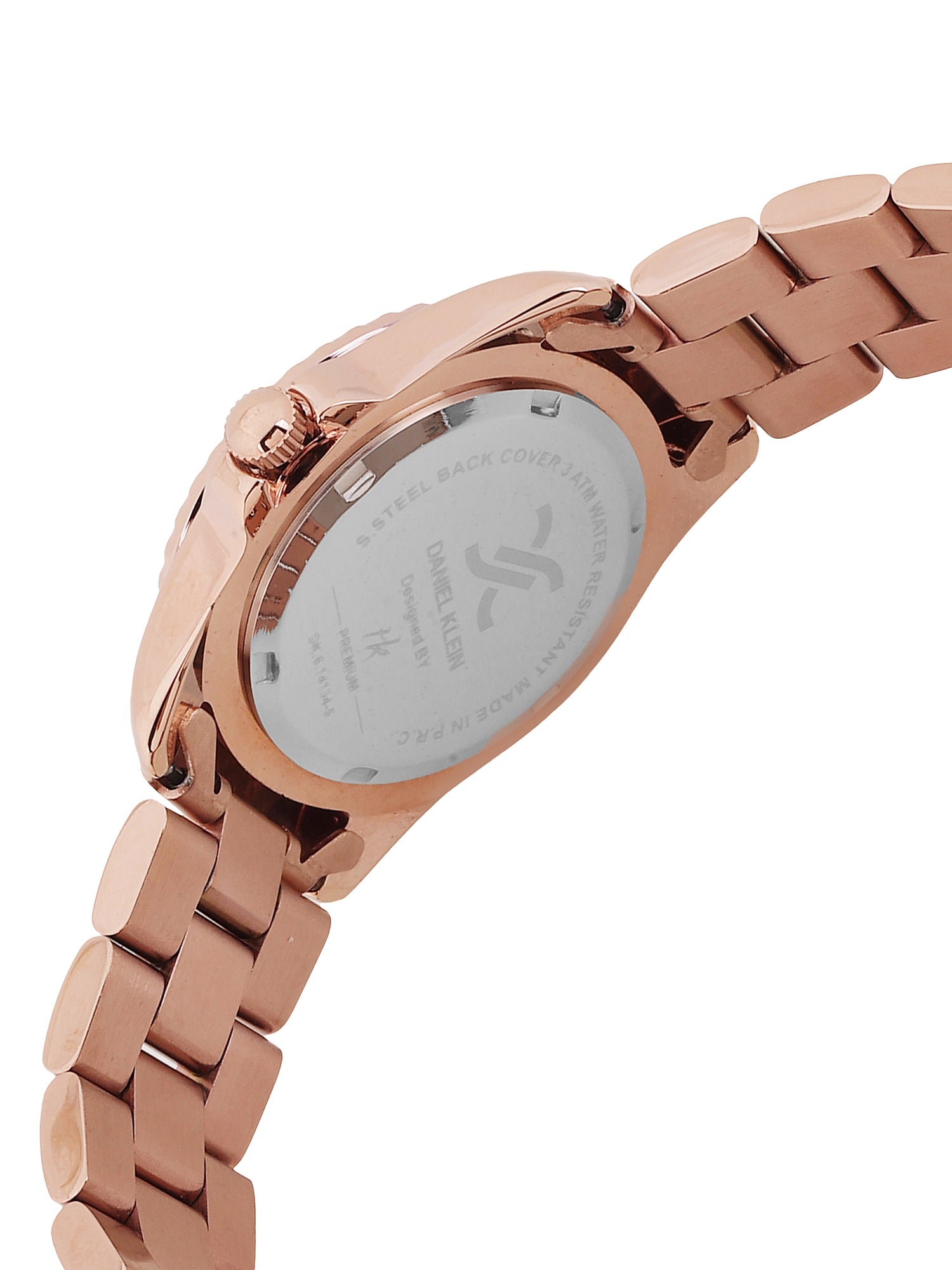 Daniel Klein Women’s Analog Watch – Silver Dial, IP Pink Rose Gold Strap DK.6.14134-5