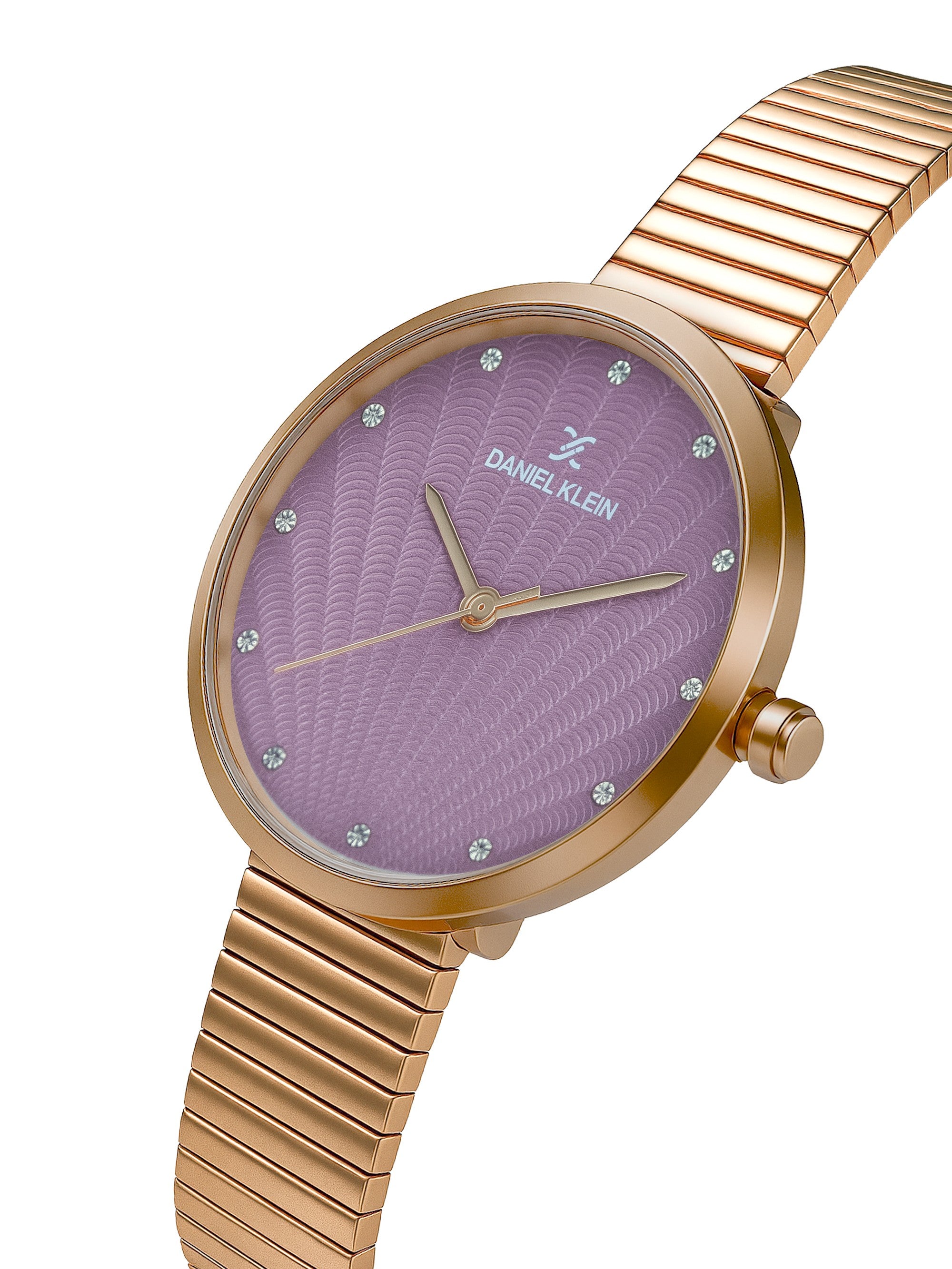 Daniel Klein Women Round Dial &amp; Stainless Steel Straps Analogue Watch DK.20.10007-4