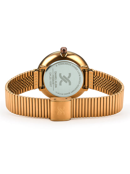 Daniel Klein Women Round Dial &amp; Stainless Steel Straps Analogue Watch DK.20.10007-4