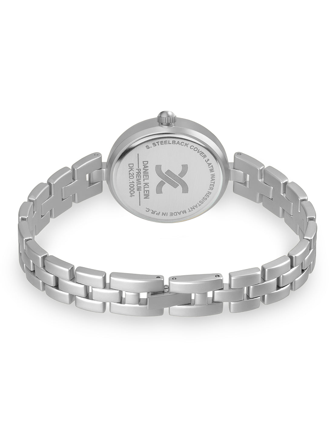 Daniel Klein Women Round Dial &amp; Stainless Steel Bracelet Style Straps Analogue Watch