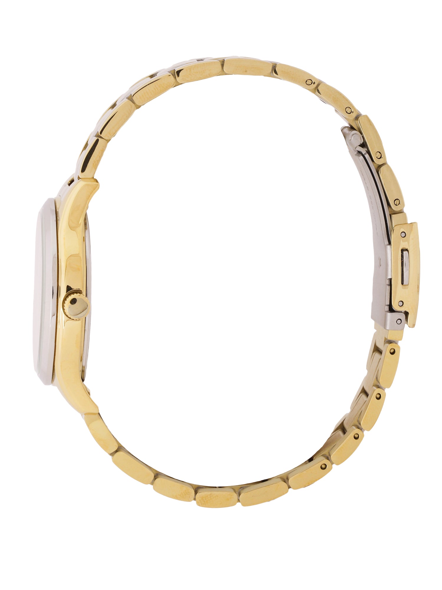 Daniel klein Dual-Tone Gold Sunray Brush Dial Watch for Women DK.1.14089-6