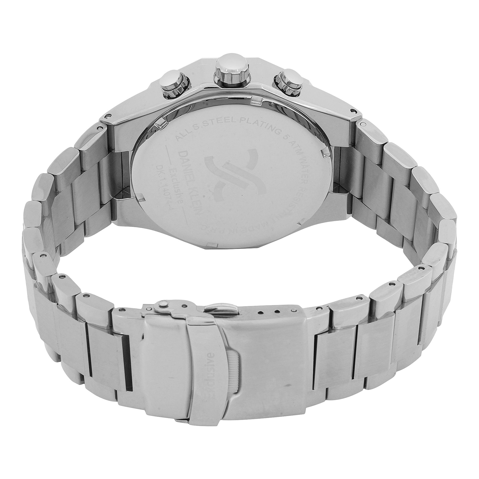 Daniel Klein Men’s Dark Blue Dial Stainless Steel Watch DK.1.14074-2