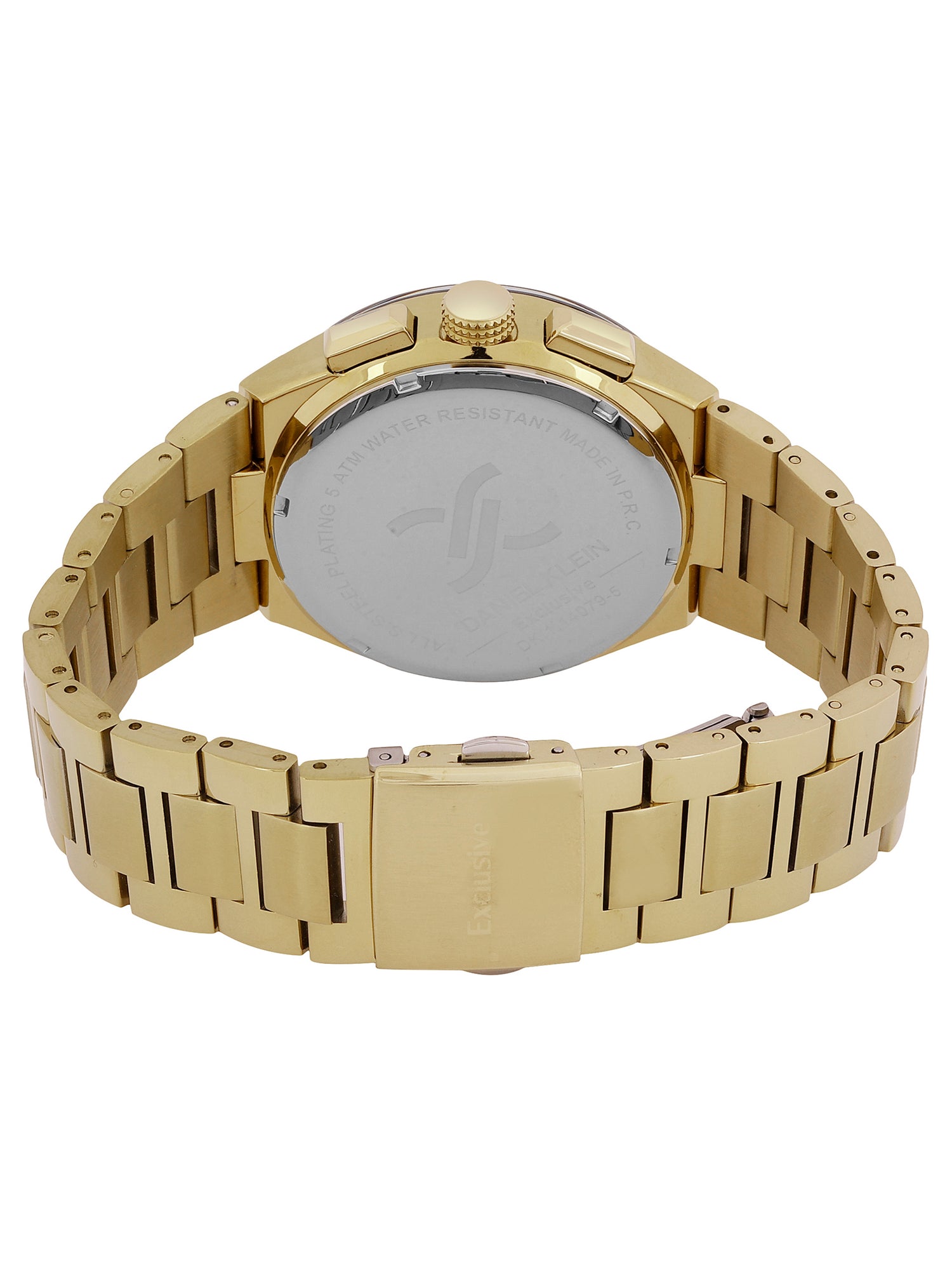 Daniel Klein Men’s Black Dial Stainless Steel Watch DK.1.14079-5