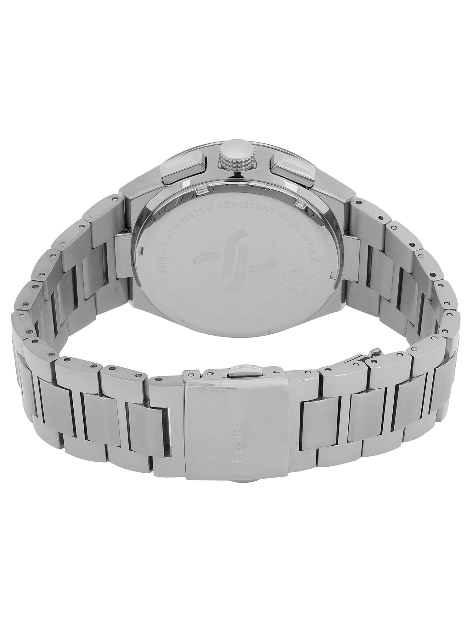 Daniel Klein Men’s Black Dial Stainless Steel Watch DK.1.14079-1