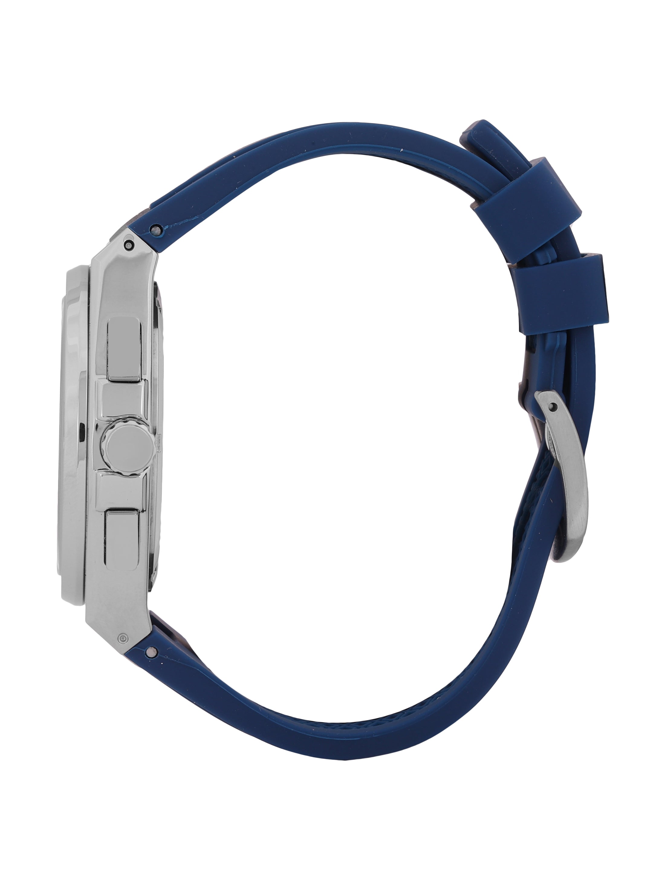 Daniel Klein Men’s Dark Blue Dial Silicone Watch DK.1.14072-3