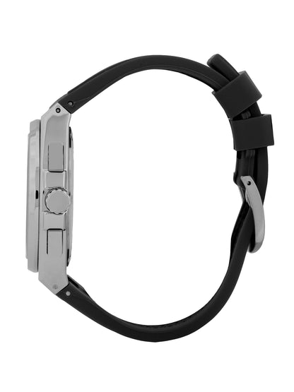 Daniel Klein Men’s Black Dial Gun Black Silicone Watch DK.1.14072-2