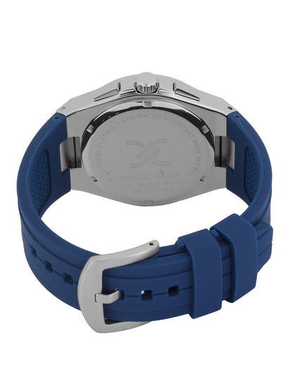 Daniel Klein Men’s Dark Blue Dial Silicone Watch DK.1.14072-3