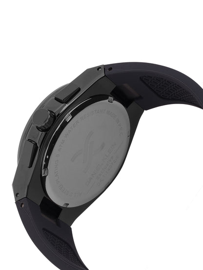 Daniel Klein Men’s Gun Dial Cool Grey Silicone Watch DK.1.14072-5