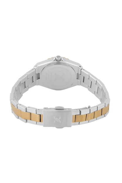 Fashionable Round Silver Dial Analog women&
