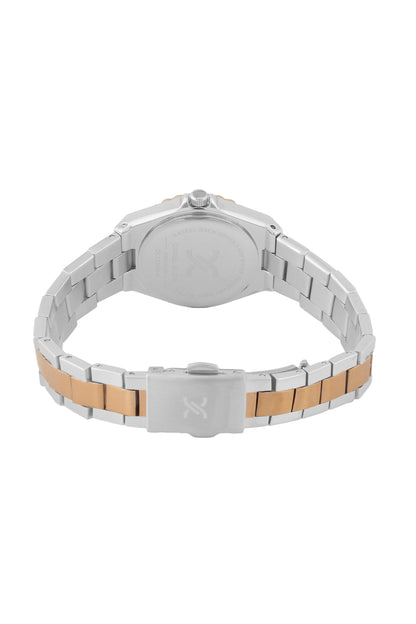 Unique Round Silver Dial Analog women&