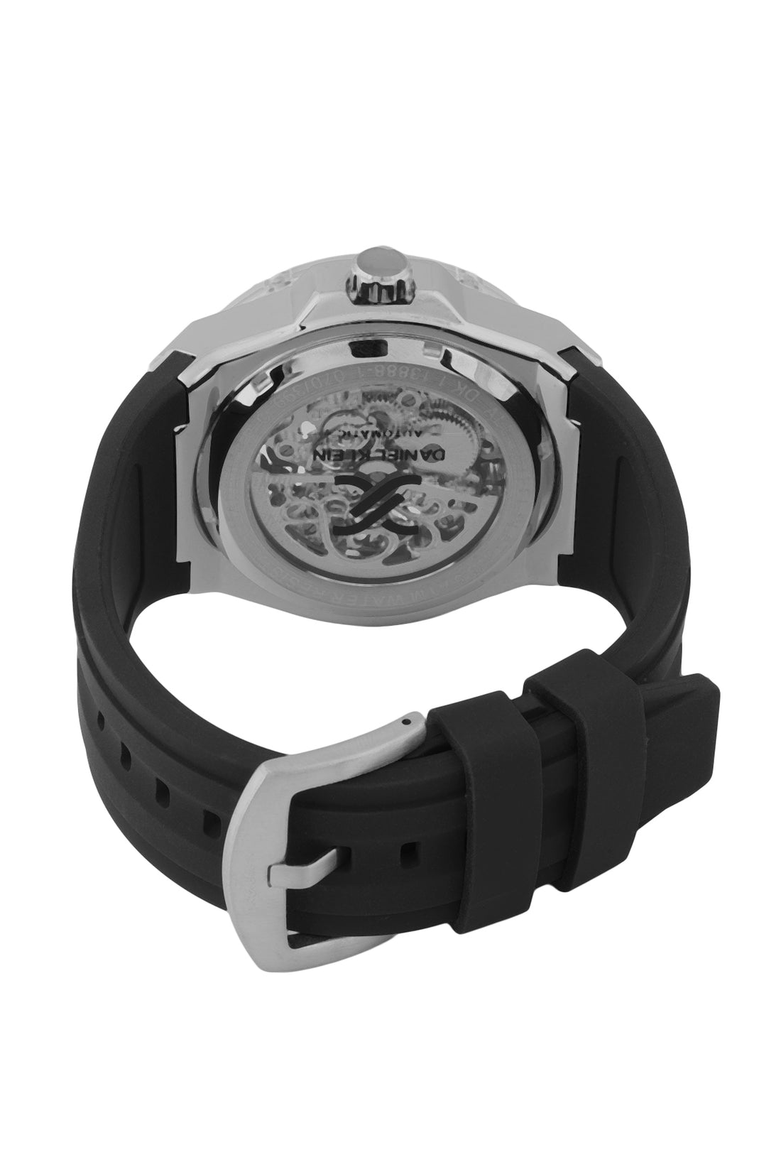 Unique &amp; Stylish Black Dial Skeleton Watches with Black Silicon Strap