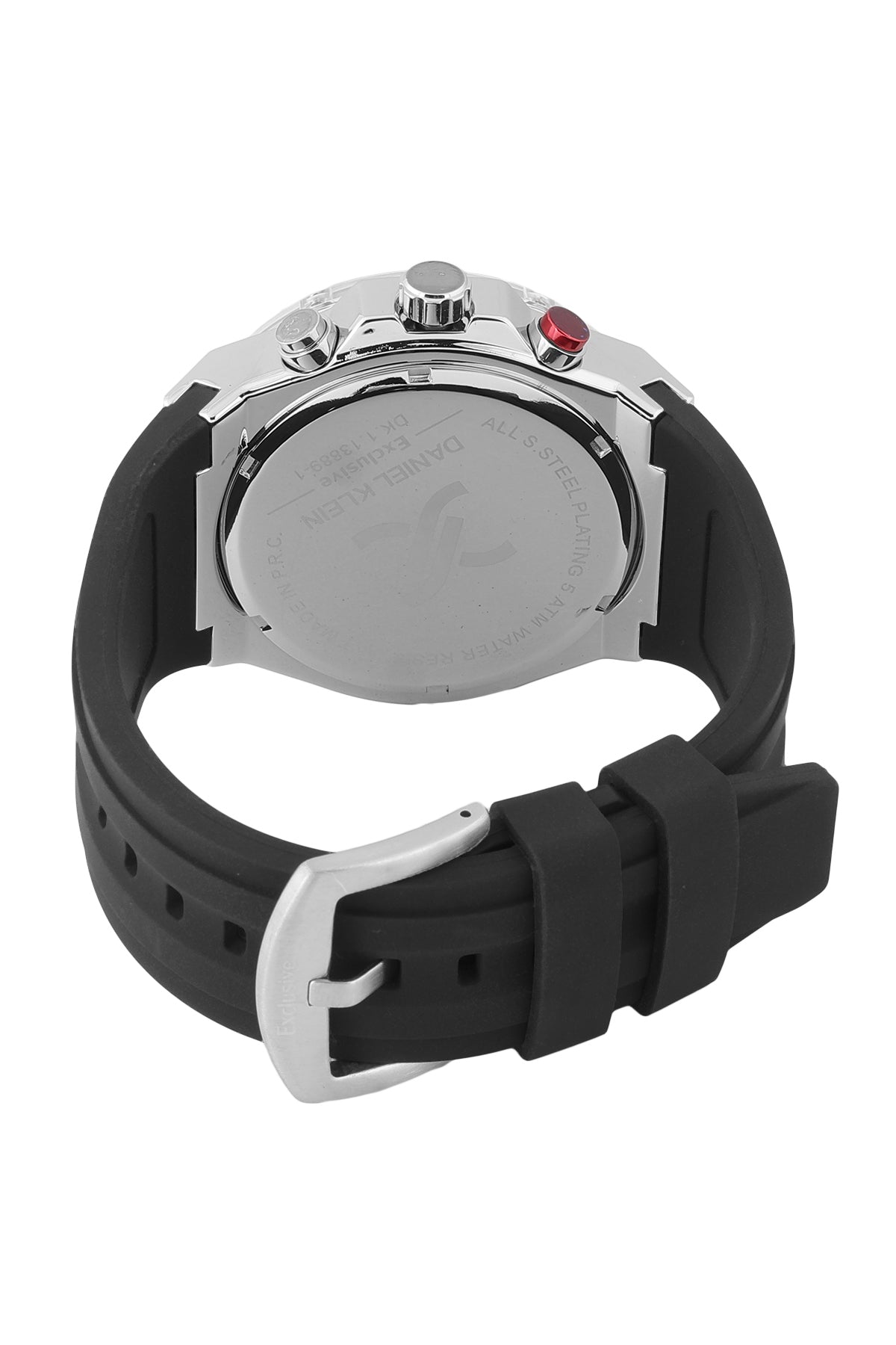 Modern &amp; Sleek Black Dial Analog Watches with Black silicon Band