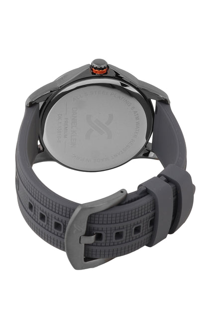 Analog Blue Dial with Black Silicon Strap Men&