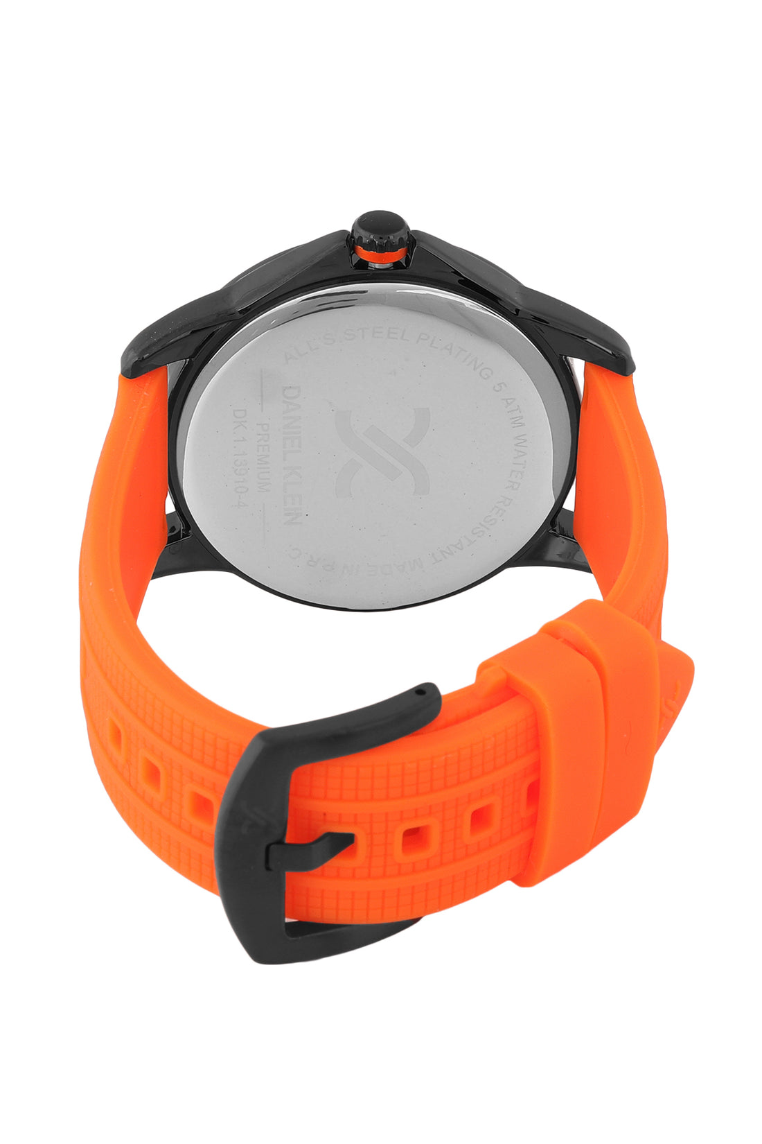 Fashionable Analog Black Dial with Red Silicon Strap Men&