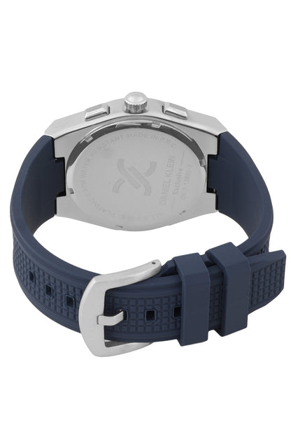 Casual Blue Dial Analog Watches with silicon Band