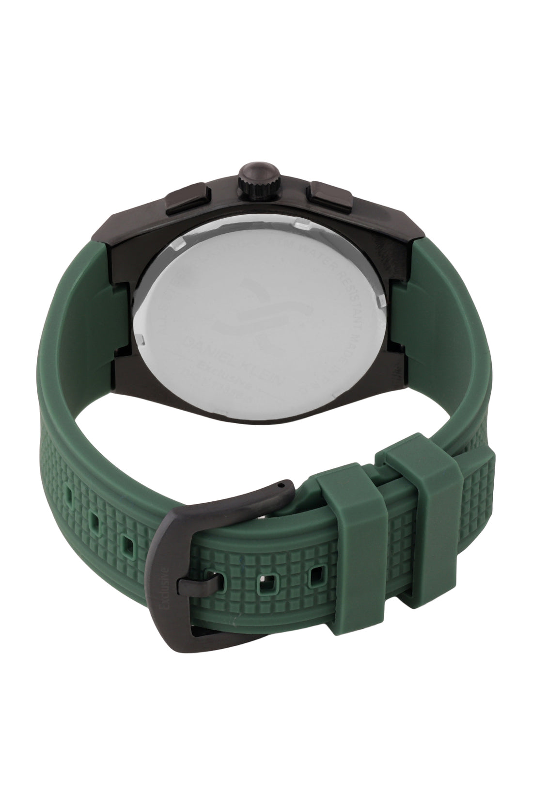 Green Dial Analog Watches with silicon Band