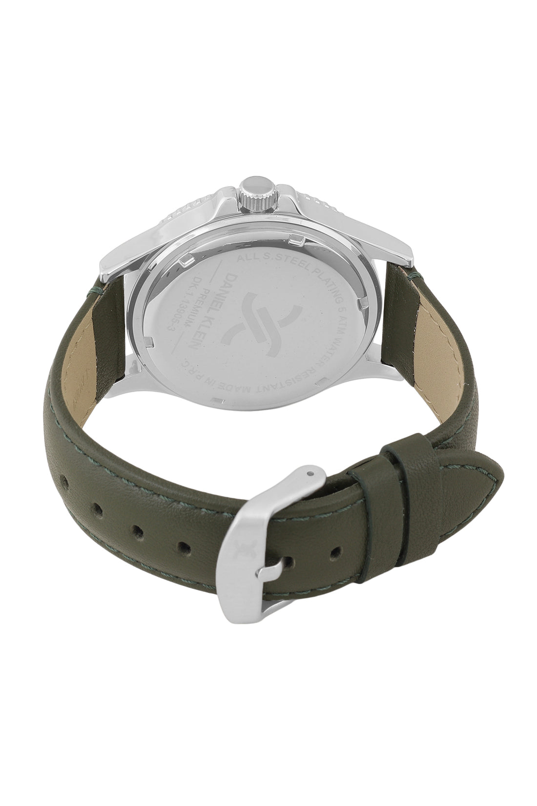 Green Dial Analog with Geen Leather Strap Men&