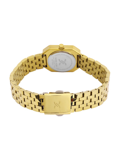 Daniel Klein Analog Dark Green Round Dial Gold/Green Case Gold Strap Quartz Water-Resistant Wrist Watch for Women Girls, Ladies DK.6.14182-4