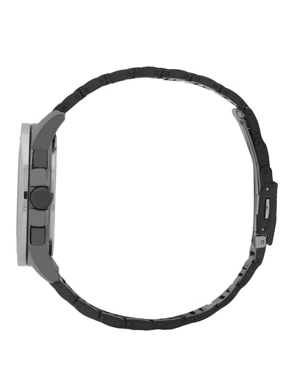 Daniel Klein Men’s Gun Black Dial Stainless Steel Watch DK.1.13995-4