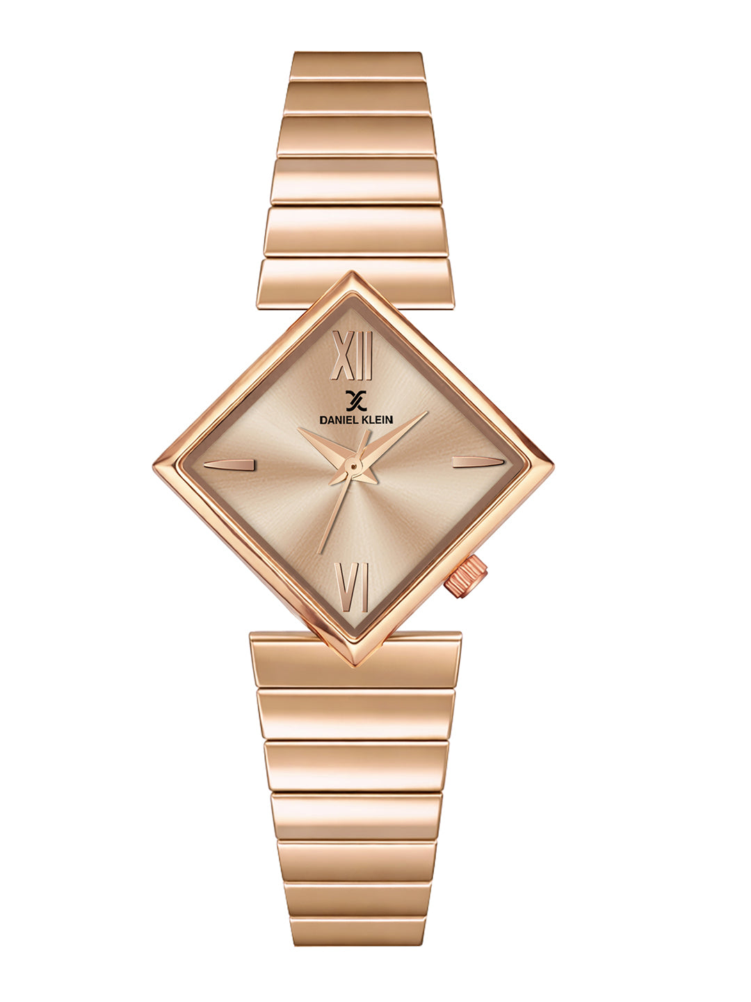 Daniel Klein Women Analog Watch | Rose Gold Case | Rose Gold Dial | Rose Gold Strap | 30 mm | Water Resistant 3 ATM | DK.20.10010-2