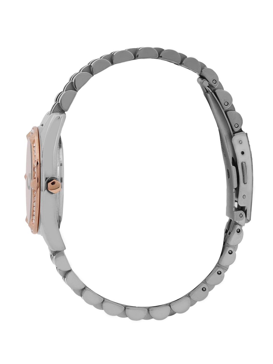 &quot;Daniel Klein Women’s Two-Tone Silver &amp; Gold Bracelet Watch – Classic White Dial, Premium Design &quot;