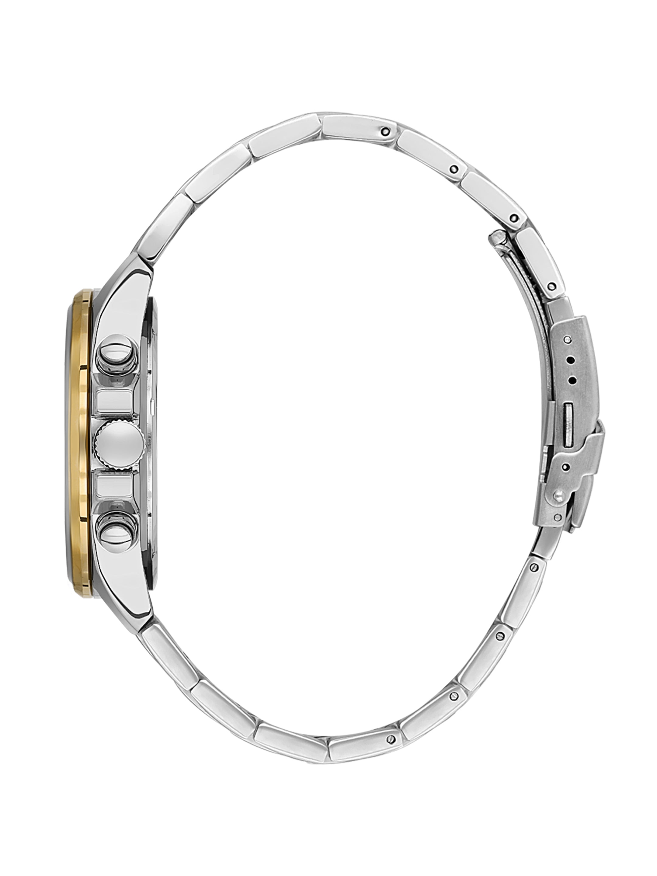 Daniel Klein Analog Dark Green Round Dial Silver Case Silver and Gold Strap Quartz Water-Resistant Wrist Watch for Men Boys DK.6.14261-3