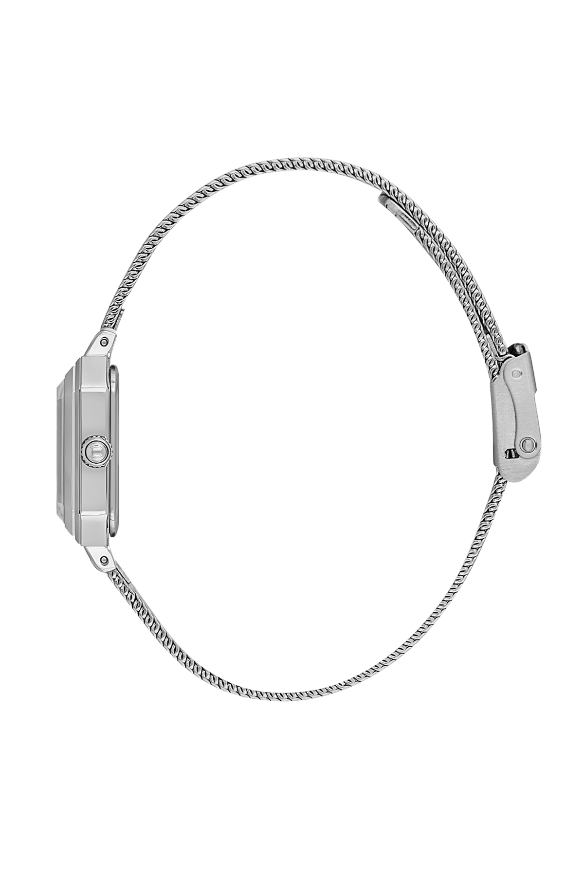 Daniel klein Premium Lady Green Sunray Dial Silver Mesh Watch DK.1.13945-2