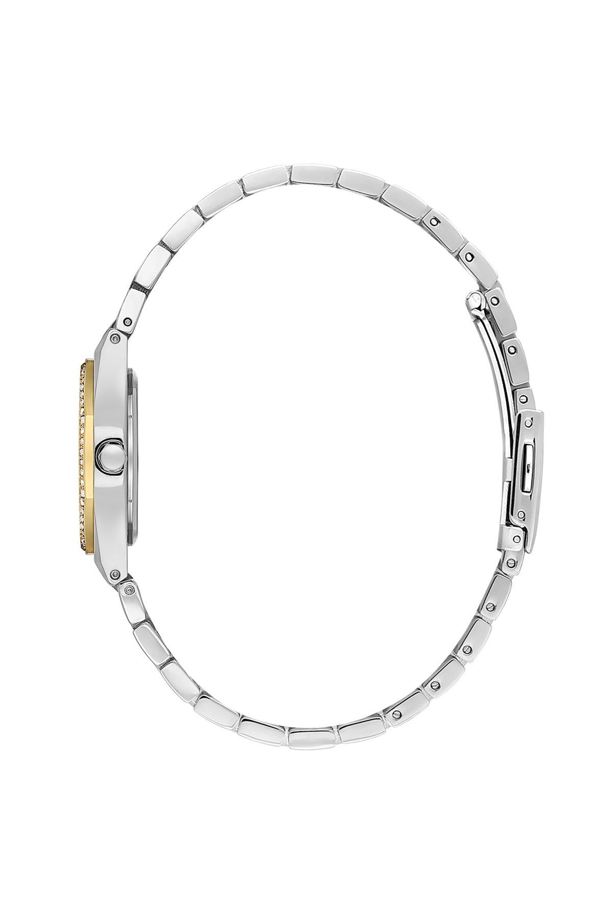 Daniel Klein Silver Dial Silver–Gold Strap Women’s Analog Watch DK.1.14099-4