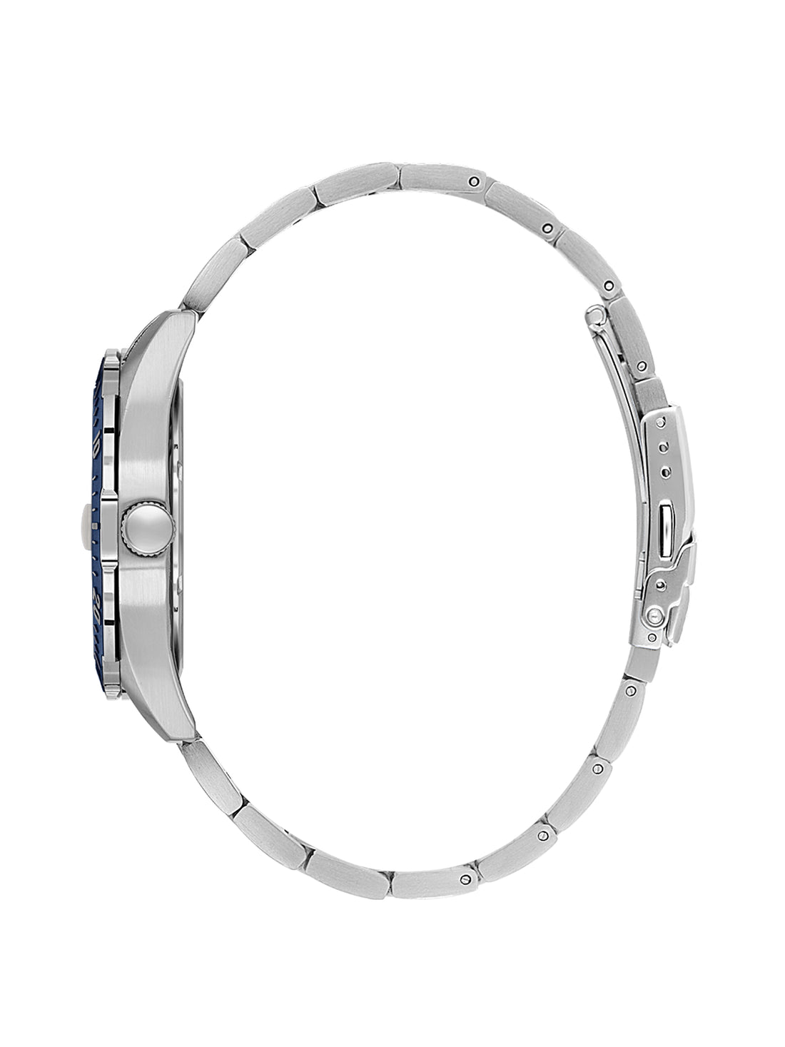 Daniel Klein Analog Blue Round Dial Silver Case Silver Strap Quartz Water-Resistant Wrist Watch for Men Boys DK.1.14195-2