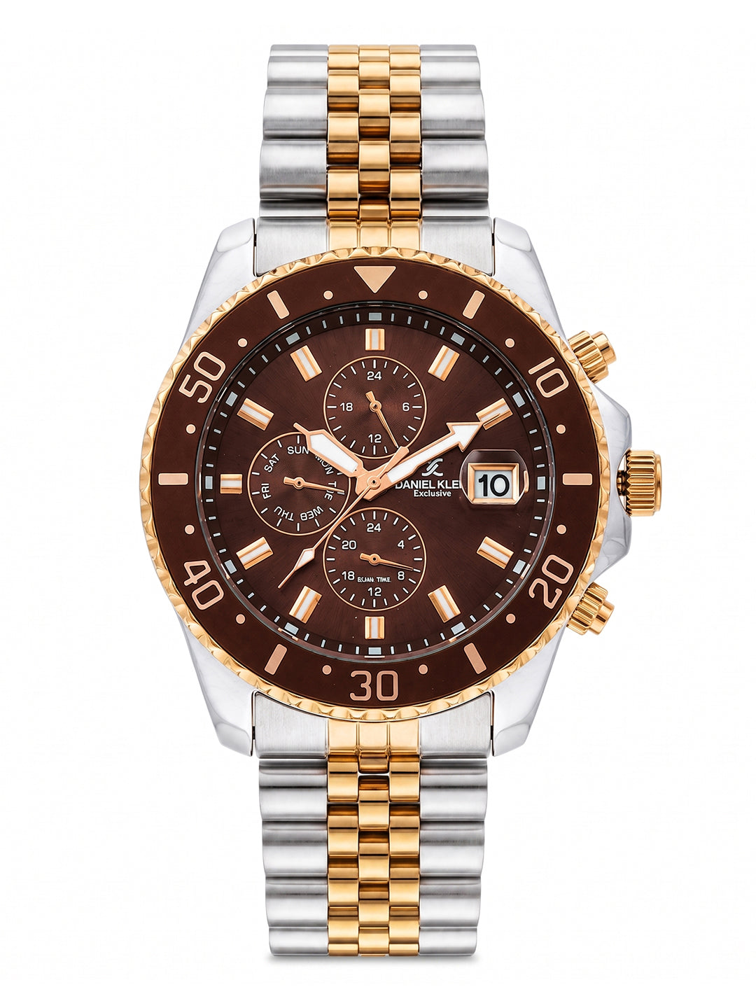 Daniel Klein Men Multifunction Stainless Steel Watch DK.1.14243