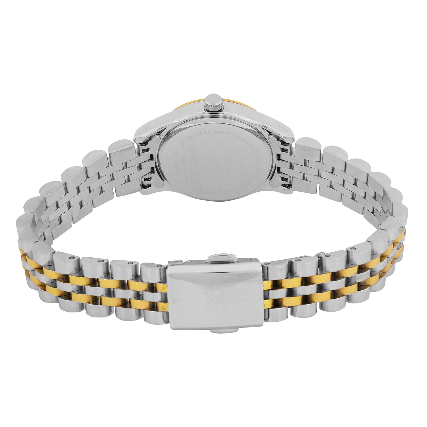 Daniel klein Premium Lady IPS/IPG White MOP Sunray Dial Stone Stainless Steel Watch DK.1.13914-4