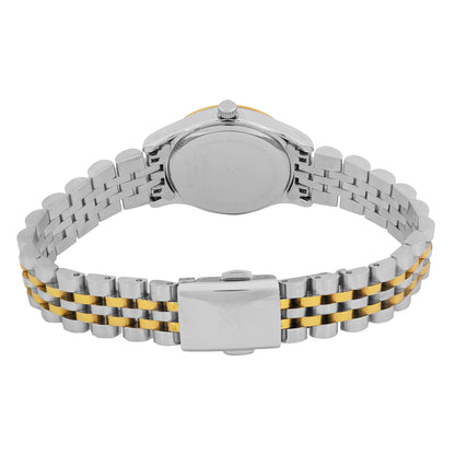 Daniel klein Premium Lady IPS/IPG White MOP Sunray Dial Stone Stainless Steel Watch DK.1.13914-4