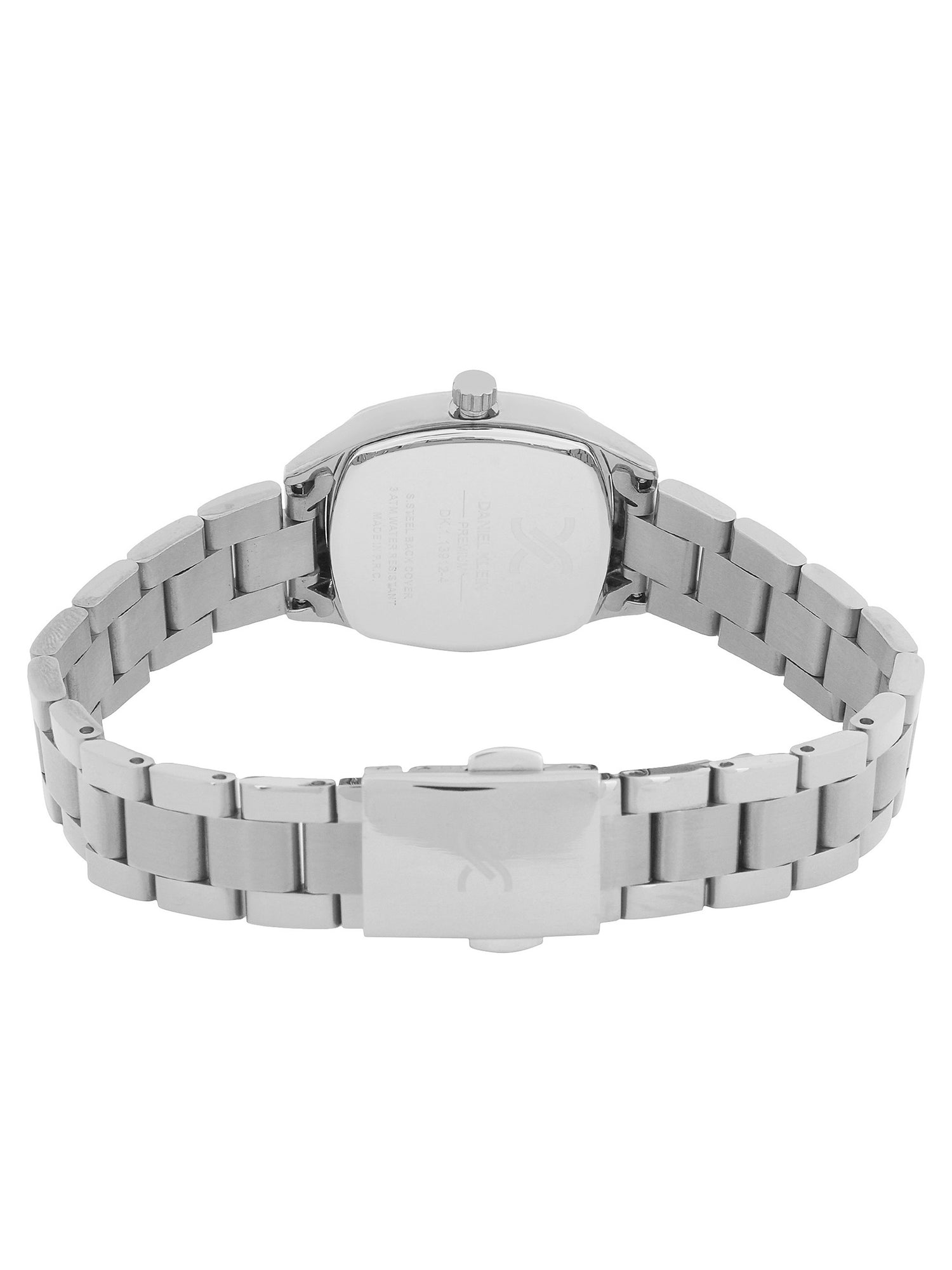 Daniel klein Premium Lady Silver IPS Case &amp; Strap Blue Sunray Dial Watch DK.1.13912-2
