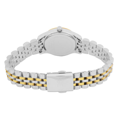 Daniel klein Premium Lady IPS/IPG Dark Green MOP Sunray Dial Stone Stainless Steel Watch DK.1.13914-5