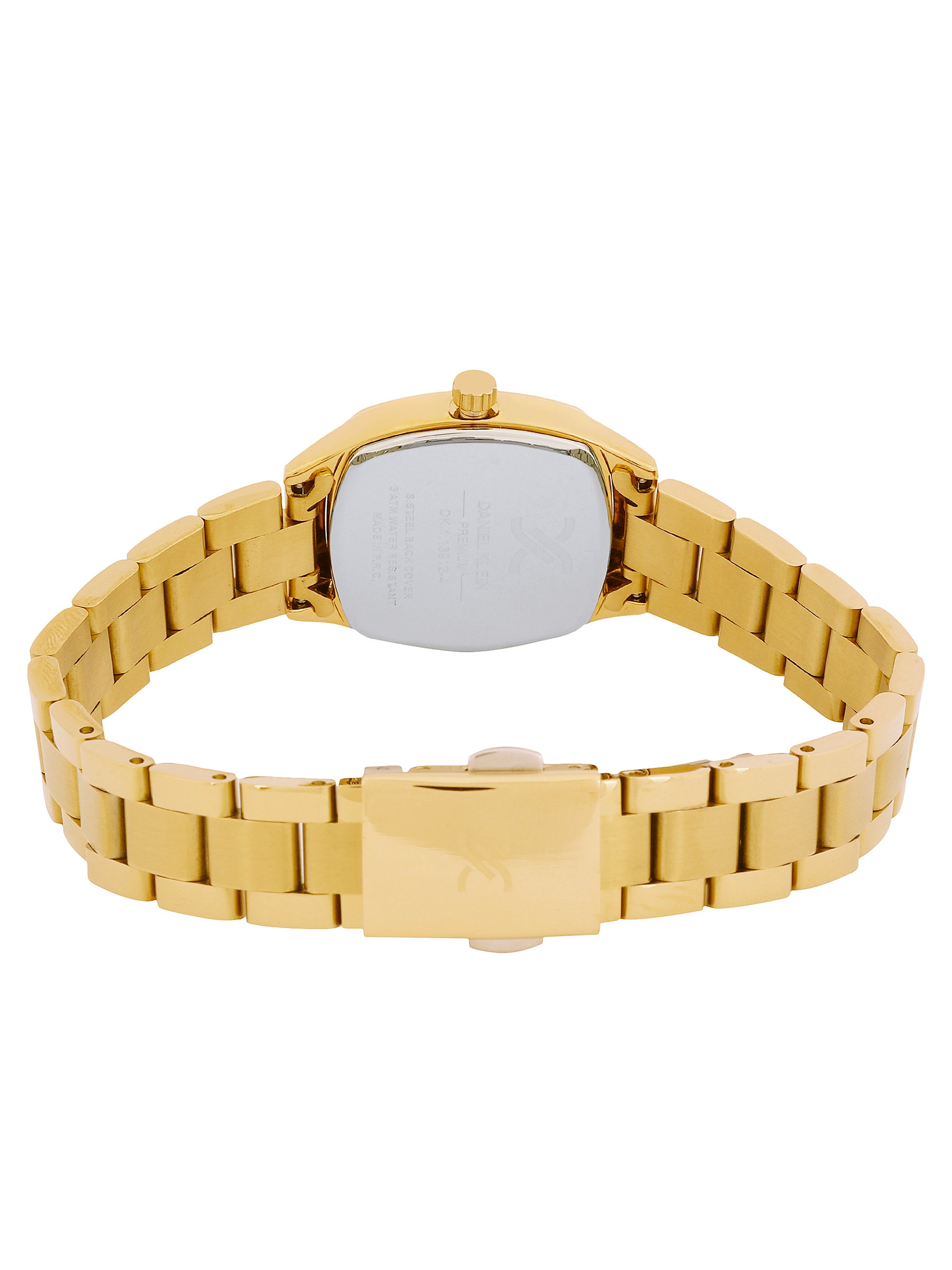 Daniel klein Premium Lady Gold IPG Case &amp; Strap Deep Green Sunray Dial Watch DK.1.13912-5