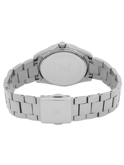 Daniel klein IPS Silver Sunray Dial Stone Watch for Women DK.1.13950-1