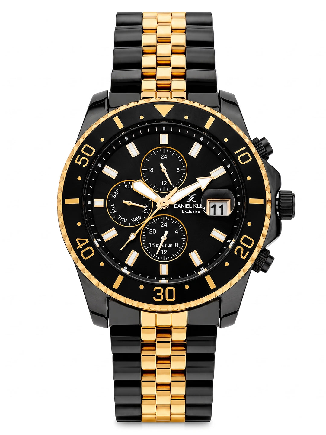 Daniel Klein Men Multifunction Stainless Steel Watch DK.1.14243