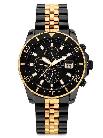 Daniel Klein Men Multifunction Stainless Steel Watch DK.1.14243