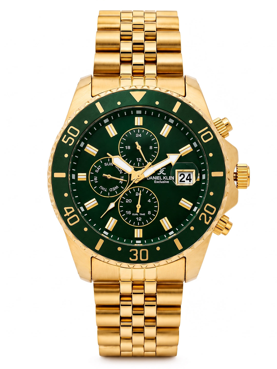 Daniel Klein Men Multifunction Stainless Steel Watch DK.1.14243