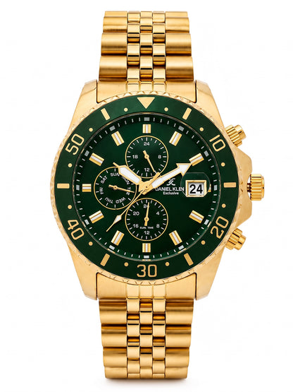 Daniel Klein Men Multifunction Stainless Steel Watch DK.1.14243
