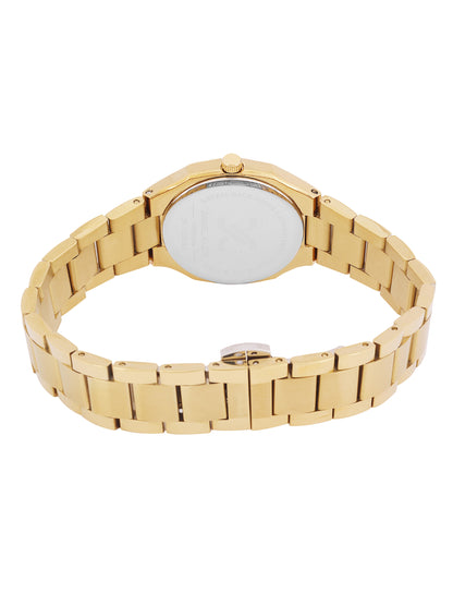 Daniel klein Premium Lady IPG Silver Sunray Dial Stone Stainless Steel Watch DK.1.13916-3