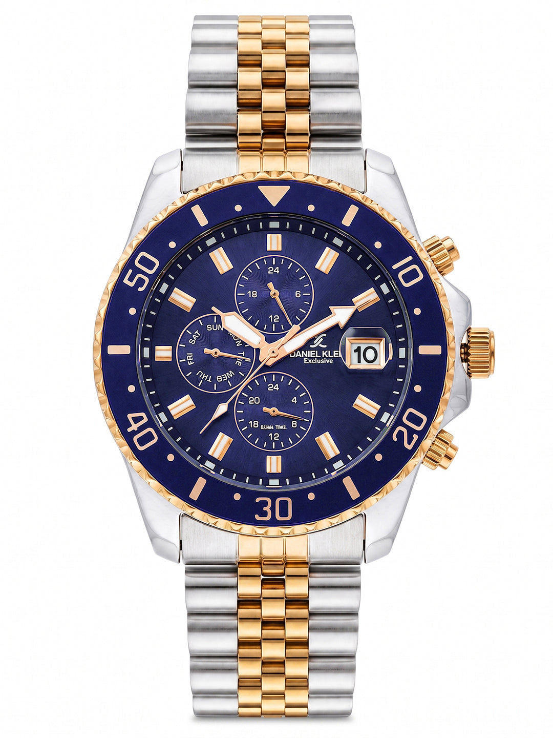 Daniel Klein Men Multifunction Stainless Steel Watch DK.1.14243