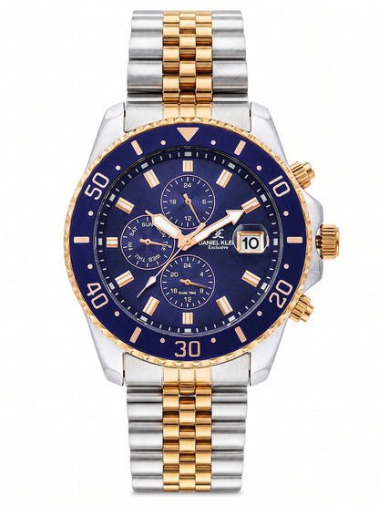 Daniel Klein Men Multifunction Stainless Steel Watch DK.1.14243