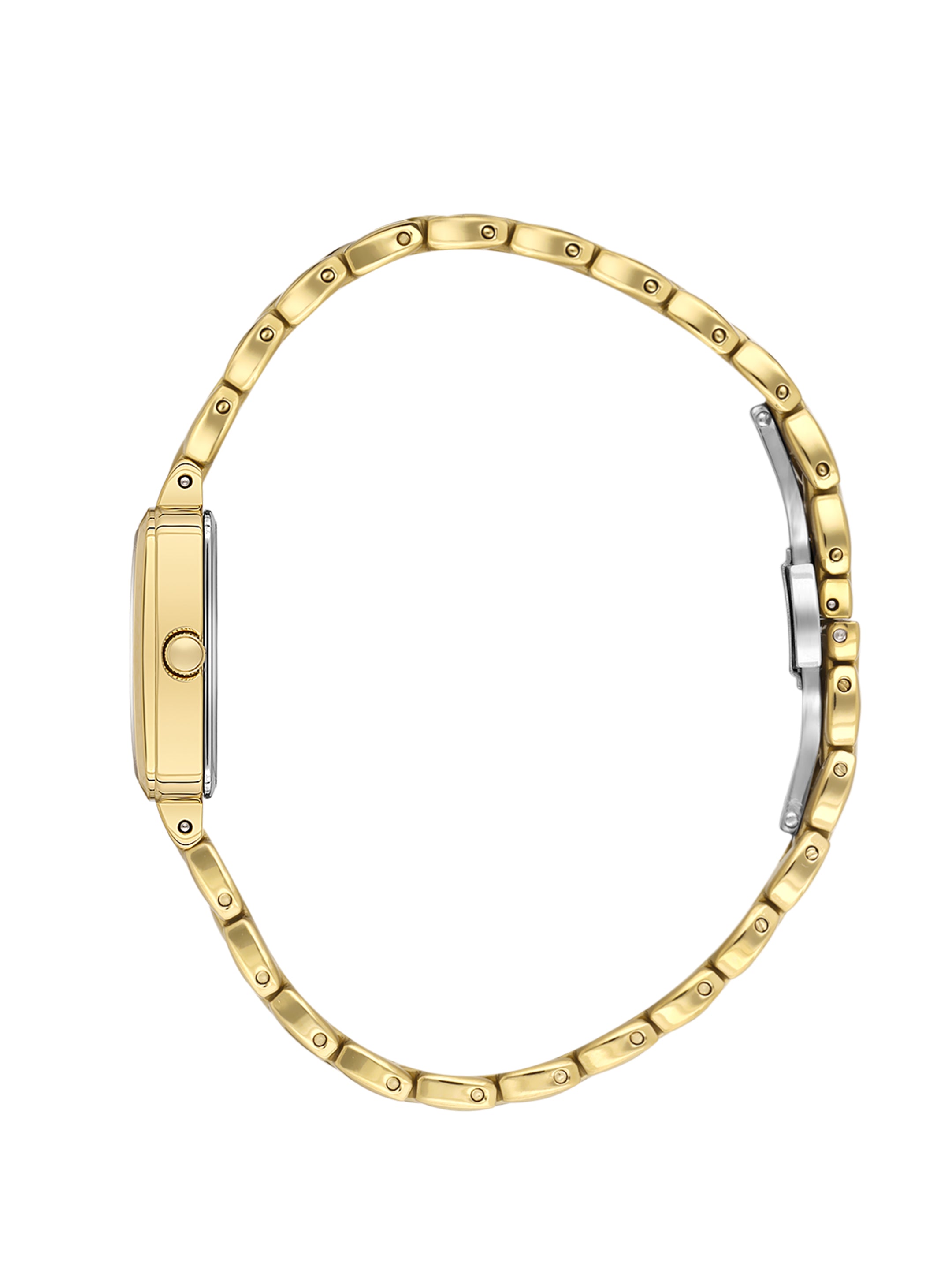 Daniel Klein Analog Silver Round Dial Gold Case Gold Strap Quartz Water-Resistant Wrist Watch for Women Girls, Ladies DK.1.14158-2
