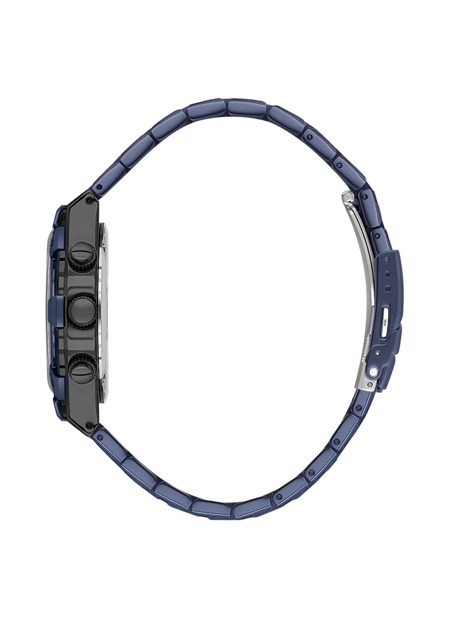 Daniel Klein Analog Blue Round Dial Black Case Blue Strap Quartz Water-Resistant Wrist Watch for Men Boys DK.1.14242-5