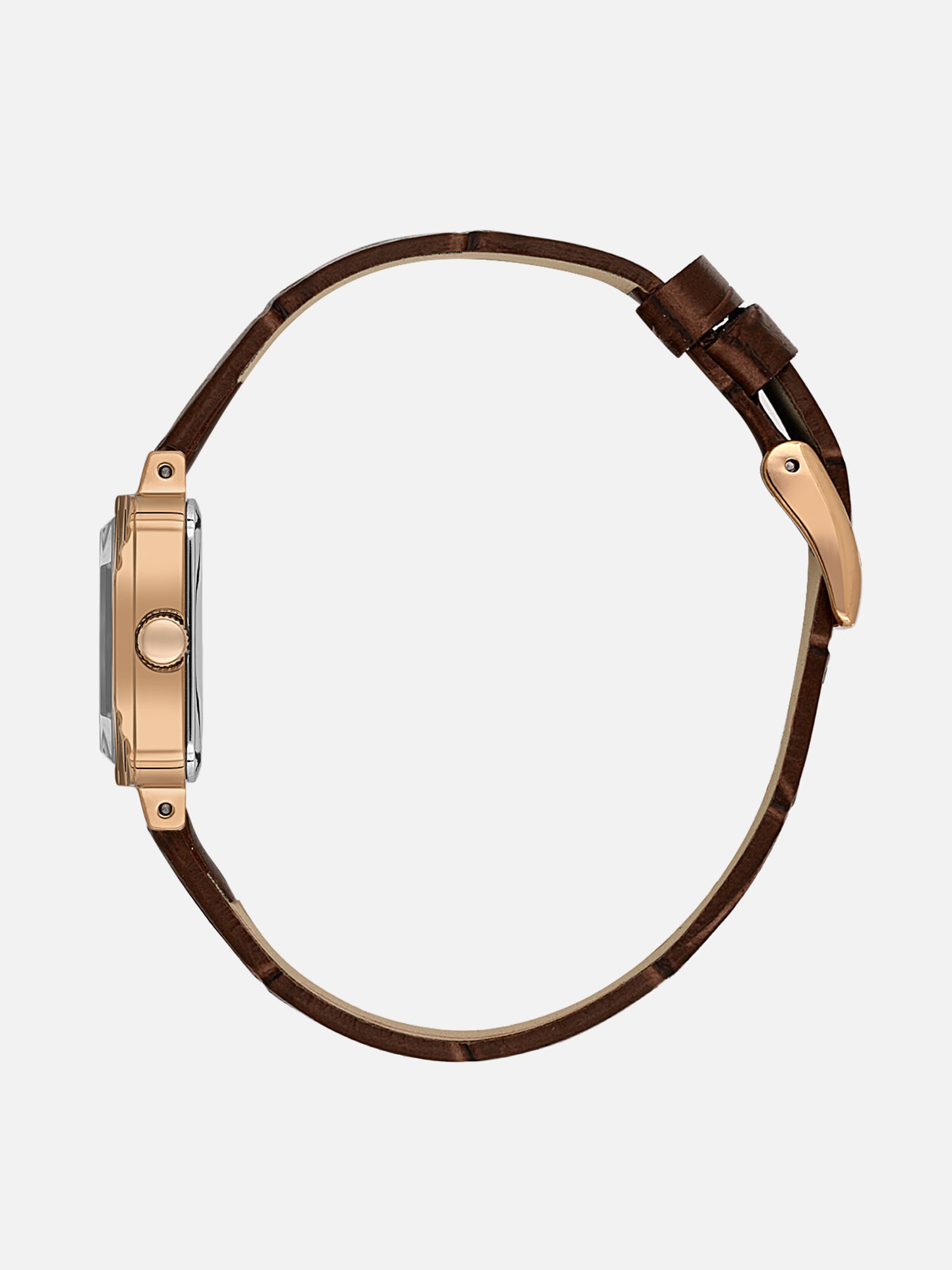 Daniel Klein Analog Silver Round Dial Pink Rose Gold Case D.Brown Strap Quartz Water-Resistant Wrist Watch for Women Girls, Ladies DK.1.14154-5