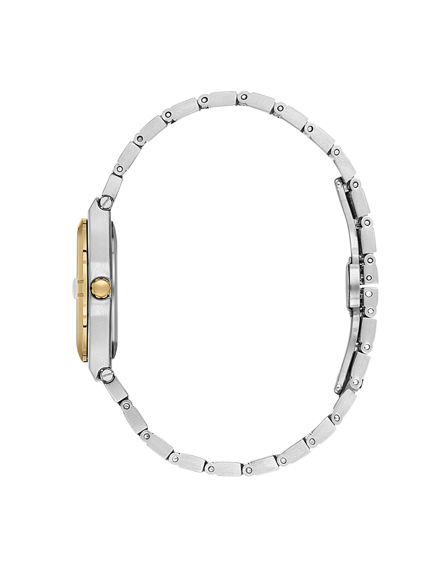 Daniel Klein Analog Silver Round Dial Silver and Gold Case Silver and Gold Strap Quartz Water-Resistant Wrist Watch for Women Girls, Ladies DK.1.14170-4