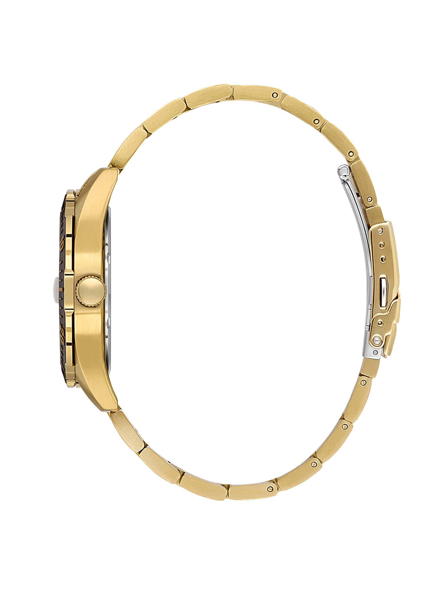 Daniel Klein Analog Black Round Dial Gold Case Gold Strap Quartz Water-Resistant Wrist Watch for Men Boys DK.1.14195-5