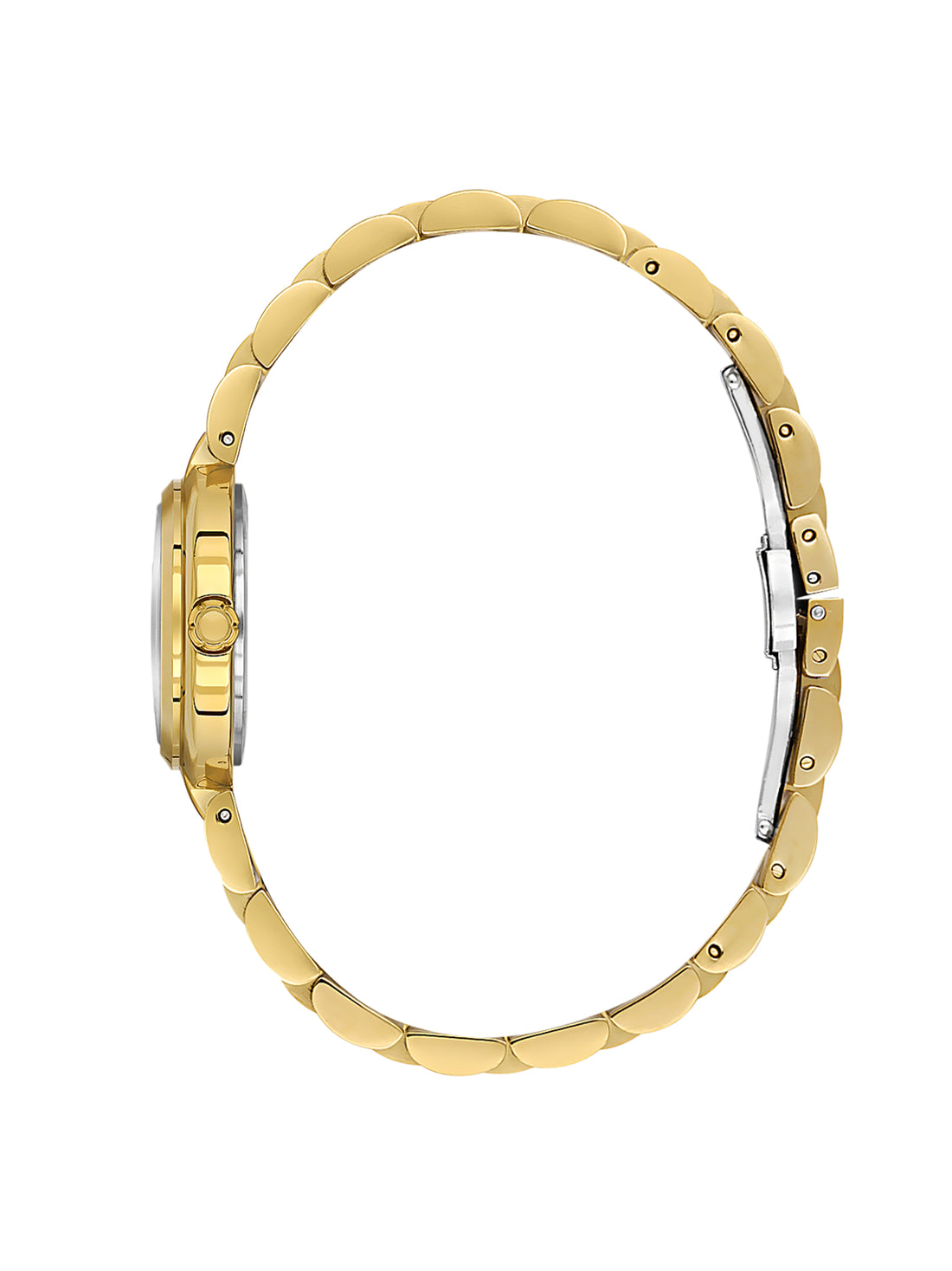 Daniel Klein Analog White Round Dial Gold Case Gold Strap Quartz Water-Resistant Wrist Watch for Women Girls, Ladies DK.1.14173-3