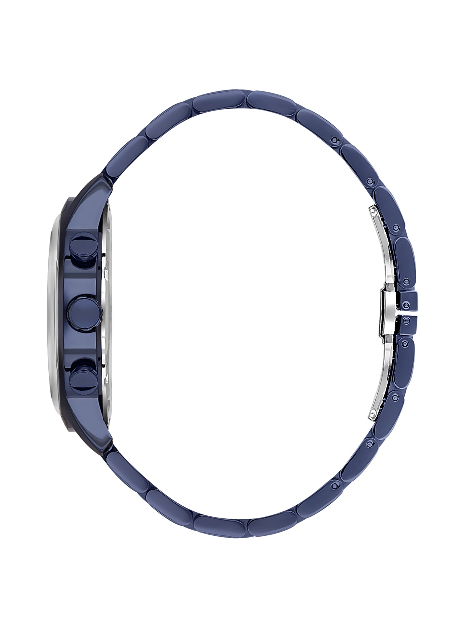 Daniel Klein Analog Blue Round Dial Blue Case Blue Strap Quartz Water-Resistant Wrist Watch for Men Boys DK.1.14238-5